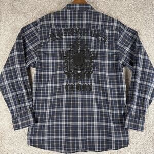 Roar Shirt Mens 2XL (Fits L) Renegades Only Embroidered Y2K Mall Goth Bikercore